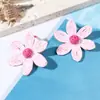 Pendientes de Flor de Hierba Rafi Nuevos Transfronterizos 925 de Gama Alta para Vacaciones de Verano Viajes Pendientes de Viento Exagerado