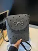 Atacado Transfronteiriço Design de Nicho Bolsas Femininas 2026 Inverno Nova Moda Tendência Laço Casual Versátil Mochila Pequena