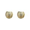 Europa y Estados Unidos aretes transfronterizos chapados en cobre oro real con forma de C diseño de nicho atmósfera aretes exquisitos viento frío INS aretes pesados