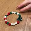 Nuevo Pulsera de Bola de Cristal Esmaltada Estilo Dulce de Muñeco de Nieve Otoño e Invierno Pulsera de Dibujos Animados Dulce Linda Versátil