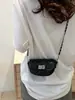 Bolso bandolera estilo Chanel para mujer, estilo mini, de moda, para verano de 2024, con textura de alta gama y múltiples combinaciones, color plateado.