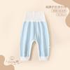 Calça de Cintura Alta para Bebê Primavera e Outono Calça Térmica Quente Protege a Barriga Calça de Casa para Recém-Nascido Calça de Dormir Calça Longa Calça com Fecho na Entreperna