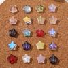 Zhen Tu Cuentas de Vidrio de Estrella de Cinco Puntas de 8 mm Cuentas de Vidrio Degradadas Cuentas Sueltas Aretes DIY Accesorios para el Cabello Colgante para Mujer Materiales