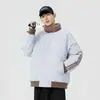 Chaqueta de Algodón para Pareja Exploradora, Chaqueta Corta de Algodón con Cuello Alto para Hombre, Chaqueta Puffer Gruesa y Cálida de Moda para Hombre y Mujer