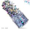 Amazon Nail Art Set 12 Cores Laser Misto Nail Polish Glue Nail Art Sequins Açafrão em Pó Nail Art Joias Drill