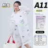 Impermeable No Desechable con Visera Peva Adulto Viaje Senderismo Engrosado Impermeable Portátil Largo de una Pieza