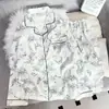 2026 Nuevo Estilo Pijama para Mujer Conjunto de Algodón Nube Primavera y Otoño Estilo Chino Pintura a Tinta Floral Manga Larga Pantalón Largo Ropa de Casa Venta al por Mayor