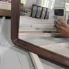Espelho de Banheiro Personalizado Estilo Francês, Espelho de Aço Inoxidável, Espelho de Prata Ultrafino Sem Cobre Montado na Parede, Mais Vendido no Oriente Médio, Espelho de Maquiagem Doméstico