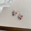 Pendientes de cuentas Chocho/Coloridos Neón Estilo Fresco Diseño Retro Único Nicho Pendientes de Primavera y Verano