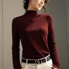 2026 Suéter de Lã Merino Angorá Vermelho Tricotado Feminino Camada Base Térmica Feminina 1688 Top Feminino