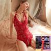 Aishangyou Lingerie Sexy Renda Tentação Entrega Rápida Crotch Aberto Recorte Macacão Sexy Roupa de Uniforme Quente Atacado Europeu e Americano