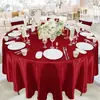 Manteles de satén en stock para venta al por mayor transfronteriza, manteles redondos de boda estilo europeo, manteles decorativos para fiestas y restaurantes