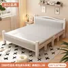 Cama Dobrável Cama de Casal 1,5m Doméstica Simples Reforçada Cama de Solteiro Dormitório de Adultos Aluguel Portátil Placa Dura Cama de Ferro