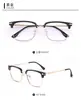 Metal ultraligero Crowe con montura de alambre para cejas marco de ojo para hombre tecnología suave para hombre marco de ojo para hombre Danyang gafas al por mayor