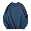 Sudadera de Felpa de Color Sólido con Cuello Redondo Estilo Primavera y Otoño para Hombres y Mujeres con Logo Estampado, Ropa de Trabajo, Uniforme de Clase, Sudadera de Manga Larga Pullover Venta al por Mayor