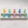 Figura de Conejo de Acrílico de Alta Transparencia, Cuentas de Conejo de Imitación Cristal, Juguete Educativo de Escritorio para Juego de Imitación Infantil, Venta al por Mayor