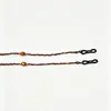 Cadena de Gafas de Vidrio de Colores Cadena para Mascarilla Cadena de Cuentas Hecha a Mano para Hombres y Mujeres Cordón Simple Personalizado Transfronterizo Europeo y Americano