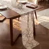 Camino de mesa de encaje Decoración de mesa de comedor americana Tejido calado Mantel para mesa de café Transfronterizo Encaje retro Ganchillo Bohemio