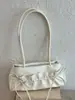 Yuezizhi 2026 Outono Inicial Nova Versátil Elegante Plissada Moda Versão Coreana Bolsa de Ombro Único Transversal Texturizada Elegante Bolsa Almofada