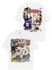 Camiseta de Manga Curta Estampada Marca Tendência Zidane Estilo Americano Transfronteiriça, Pesada, Caimento Solto, Ombro Caído, Emagrecimento, Top Versátil