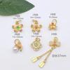 Cor Dourada Antiga Conserva de Cor Contas de Transferência Pingente Flor de Sino DIY Acessórios para Pulseira Eletroplacada Material de Joia para Pulseira
