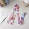 Portatarjetas Retráctil Cuerda Larga Conejo Jazmín Pequeño y Lindo Dibujo Animado Estilo Ins Gama Alta Campus Tarjeta de Estudiante Tarjeta de Comedor Cubierta Protectora