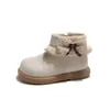 Botas de Combate con Lazo de Encaje para Niñas 2026 Otoño/Invierno Nuevas Botas Cortas Cómodas de Suela Suave para Niños Botas de Cuero Elegantes y Sencillas