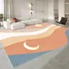 Mesa de Centro para Sala de Estar, Estilo Crema de Alta Gama Lujo Ligero Antideslizante Alfombrilla para Suelo de Sofá sin Lavar para Ventana de Mirador, Alfombra de Mesita de Noche para Dormitorio