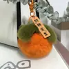 Piel de Conejo Rex Imitación Pequeño Caqui Colgante para Mochila Escolar Muñeco de Bola de Felpa Llavero de Coche Adorno Regalo Accesorios de Felpa