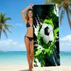 Mercancía de la Copa Mundial de la FIFA 2026 México-EE.UU.-Canadá, toalla de playa de fútbol, superventas transfronterizo, toalla impresa de microfibra ultrafina y toalla de baño