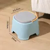 Taburete de Plástico Engrosado para Uso Doméstico, Silla para Mesa de Comedor de Sala de Estar para Adultos, Taburete Antideslizante, Taburete Pequeño para Mesa de Café de Baño