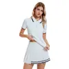 Polo Esportivo com Gola Lapela Manga Curta Feminino para Uso Externo Golfe Tênis Camiseta Manga Curta Color Block Rápida Secagem Top para Trabalho