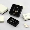 Caja de Embalaje para Joyería de Color Contrastante Blanco y Negro de Moda, Caja de Almacenamiento para Joyería, Anillo, Pendientes, Collar, Pulsera, Caja de Joyería, Bolso