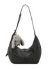 2026 Nueva Bolso Cruzado Elegante Versátil de un Solo Hombro Bolso Tipo Dumpling con Patrón Tejido de Moda Bolso Casual Retro de Gran Capacidad para Mujer