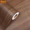 Papel de parede autoadesivo de PVC com estampa simples de madeira em cor sólida para sala de estar e quarto, estilo nórdico. Ideal para renovar sua casa com estilo.