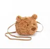 Bolsa Cruzada de Gelatina Taza de Café Croissant Cabeza de Oso Bolso de Hombro para Mujer Bolso con Cremallera Venta al por Mayor