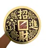 Grandes Adornos de Monedas de Cobre Latón Decoración para el Hogar Sala de Estar Escritorio Artesanías Chinas Apertura Adornos Creativos