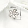 Hebilla creativa de moda para bufanda con perla y cristal galvanizado, hebilla cruzada hueca multiusos para chal, bufanda cuadrada hebilla para anudar bufanda