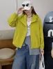 Jaqueta corta-vento curta feminina para primavera e outono, estilo esportivo para mulheres petite, nova jaqueta popular da moda 2026
