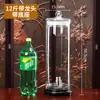 Botella de Vidrio para Vino de Gran Capacidad con Grifo, Tarro de Vino Sellado de Alto Gama de Diámetro Grande, Botella Especial Espesa para Vino de Ginseng y Cuerno