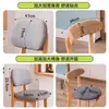 Silla de Barra, Silla para Barra de Casa, Taburete Alto de Madera Maciza, Silla Comercial para Recepción, Taburete Alto con Respaldo para Isla, Silla de Barra para Cajero
