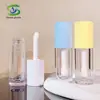 Shanyi Novo Tubo Redondo Fresco Espesso com Pincel para Gloss Labial Tubo Plástico Cilíndrico para Gloss Labial Tubo para Óleo Labial Material de Embalagem para Maquiagem