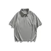 Ropa para Hombre Beijie Verano 2026 Nueva Camisa Polo de Manga Raglán Suéter Pulóver con Media Cremallera para Hombre Camiseta de Manga Corta con Cuello Camisero