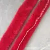 Tiras de imitación de pelo de conejo rex para decoración de ropa de invierno, tiras de pelo hechas a mano para manualidades DIY, coloridos accesorios para disfraces de actuación y baile, ribete de pelo