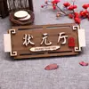 Placas de Porta Personalizadas em Madeira Maciça, Placas Pequenas de Madeira com Texto Gravado para Pousadas, Uso Residencial, Placas Artesanais Personalizadas em Estilo Retro no Novo Estilo Chinês