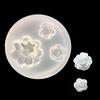 Molde de Resina Epoxi con Acabado Espejo Hecho a Mano de Flores Tridimensionales Grandes y Pequeñas, Molde de Silicona para Colgante de Flor, Decoración con Arcilla Polimérica
