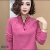 Camiseta Térmica de Invierno para Mujer de Mamá para Primavera y Otoño Ajustada y Versátil Camiseta de Manga Larga Europea Top Interior de Terciopelo Alemán