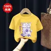 Camiseta de Manga Corta de Verano Algodón Puro 2026 Nuevo Estilo Moda Infantil Camiseta de Verano para Niñas Estilo Coreano Tops de Moda para Niñas