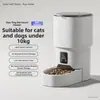 Comedero Inteligente WiFi para Mascotas 4L Dispensador Automático de Comida para Perros y Gatos con Control por App, Temporizador y Grabación de Voz