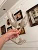 Um Par de Taças de Toast Kit de Material DIY Taças de Champanhe Feitas à Mão Presente de Casamento para Noiva Decoração Criativa de Casamento Taças